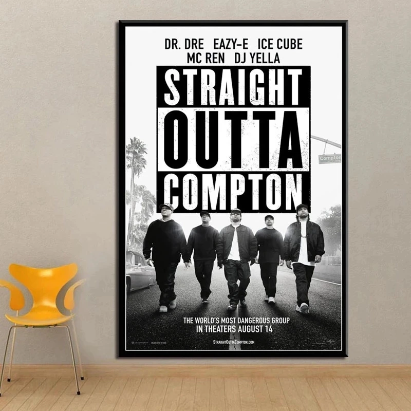 N.W.A прямая картина из компании хип-хоп Музыка Рэп звезда искусство домашний декор