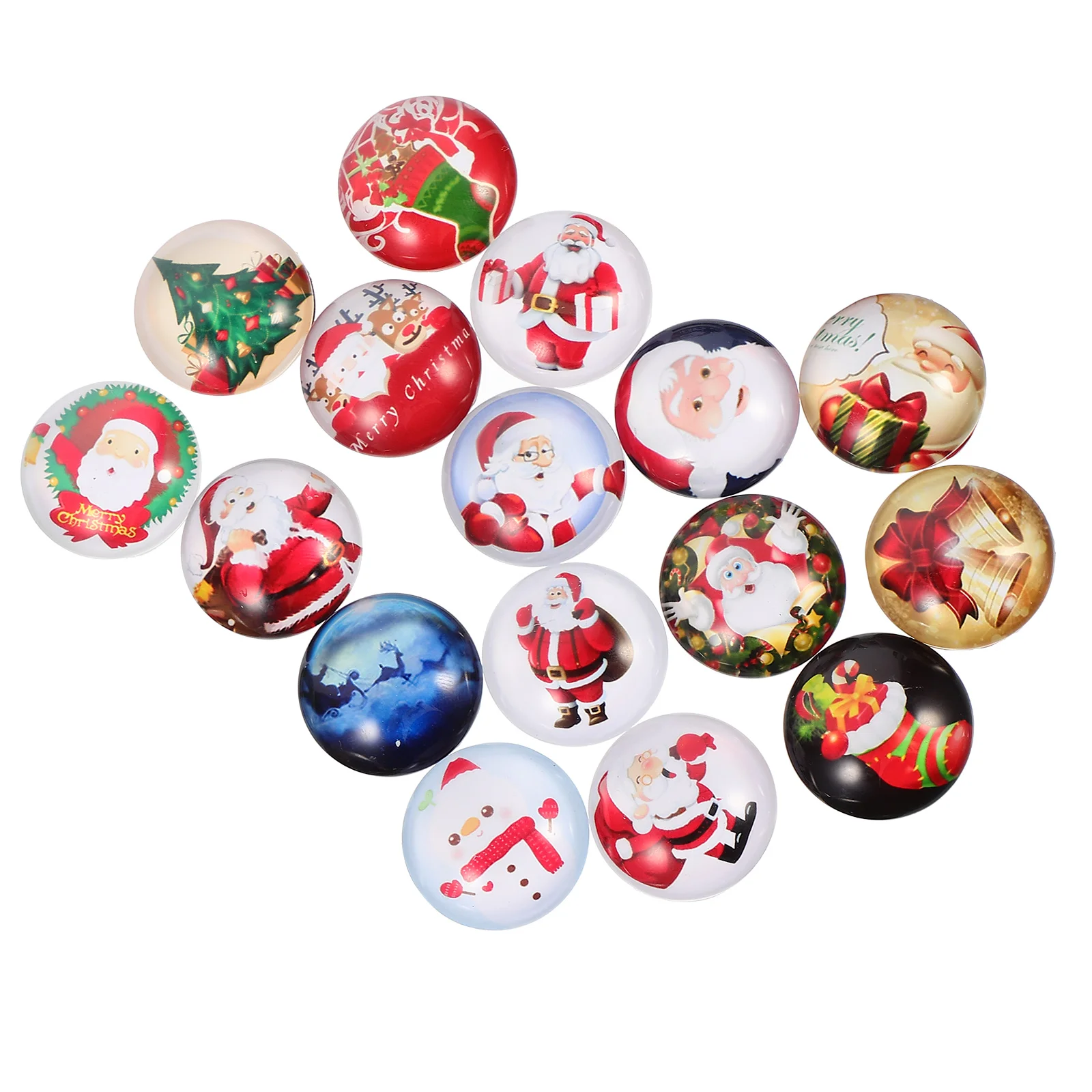 

16 Pcs Christmas Fridge Magnets Refrigerator Gift Three-dimensional Gifts Kitchen Accessories