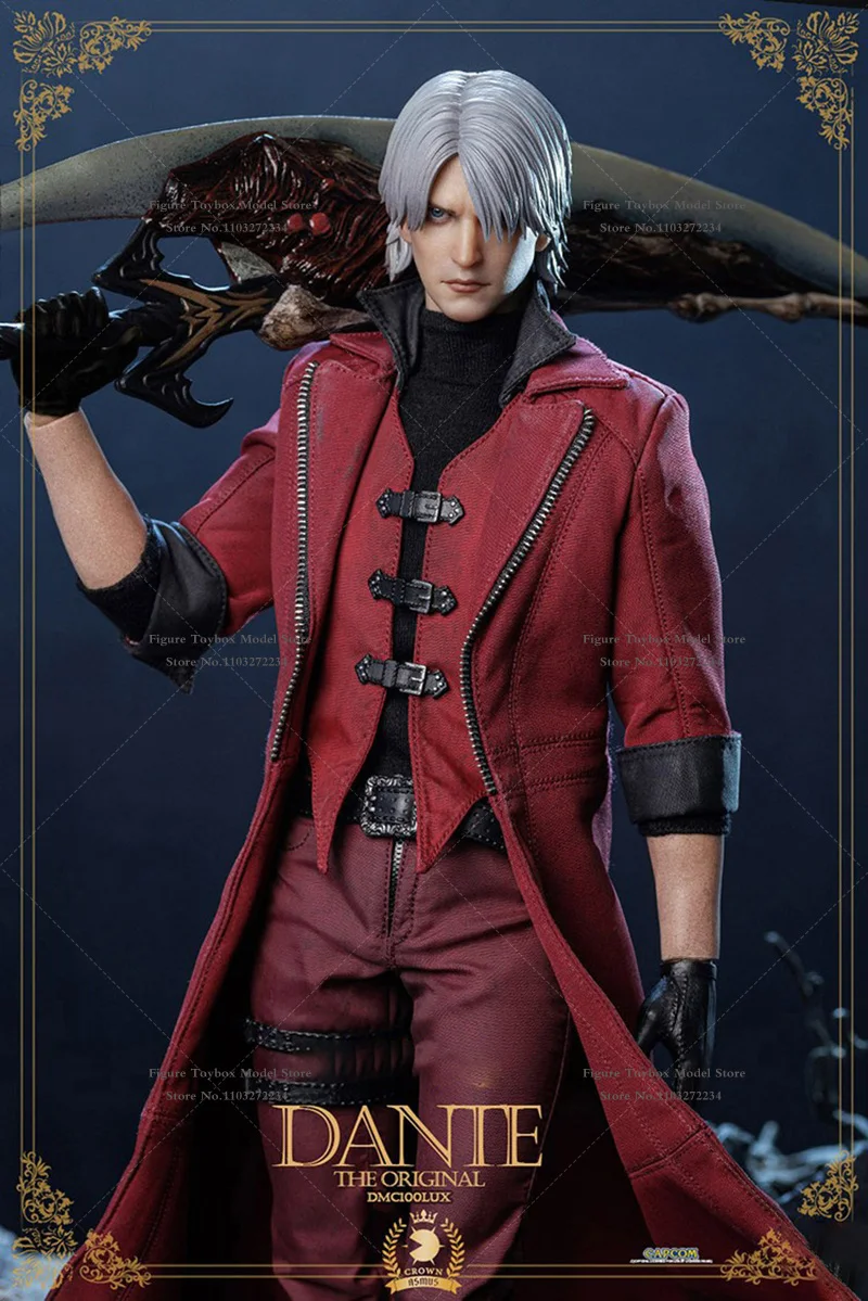 Asmus Toys DMC100 Deluxe Version 1/6 White Hair Hunter Boy Dante Фигурка Нежное оружие Модель Орнамент 12
