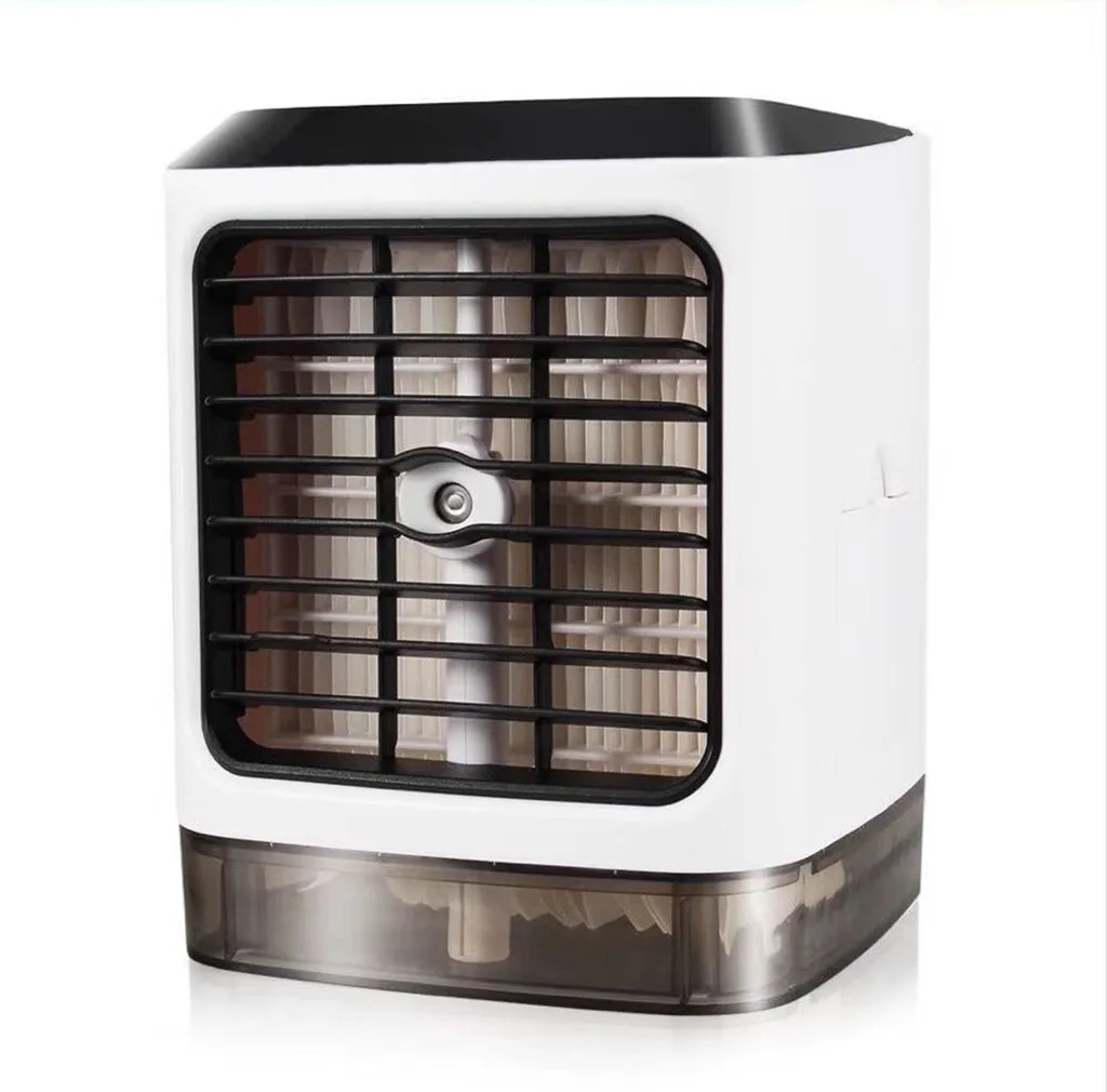 

Air Condition Fan Motor USB Mini Portable Air Conditioner Humidifier Air Cooler Upgraded Mute Ice Cool Units Portable