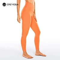 crz yoga womens naked feeling yoga pants 25 inches neon colors leggings high waisted workout tights stretchy