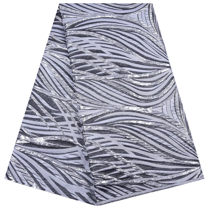 Высококачественная Искусственная Кружевная Ткань 2024 Нигерийский Жаккардовый