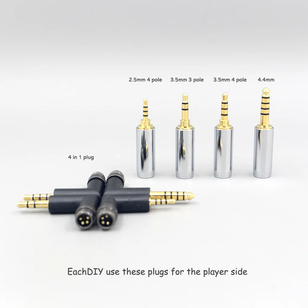 99% Pure Silver + Graphene Silver Plated Shield Earphone Cable For Etymotic ER4B ER4PT ER4S ER6I ER4 2pin 4 core 1.8mm LN007943 enlarge