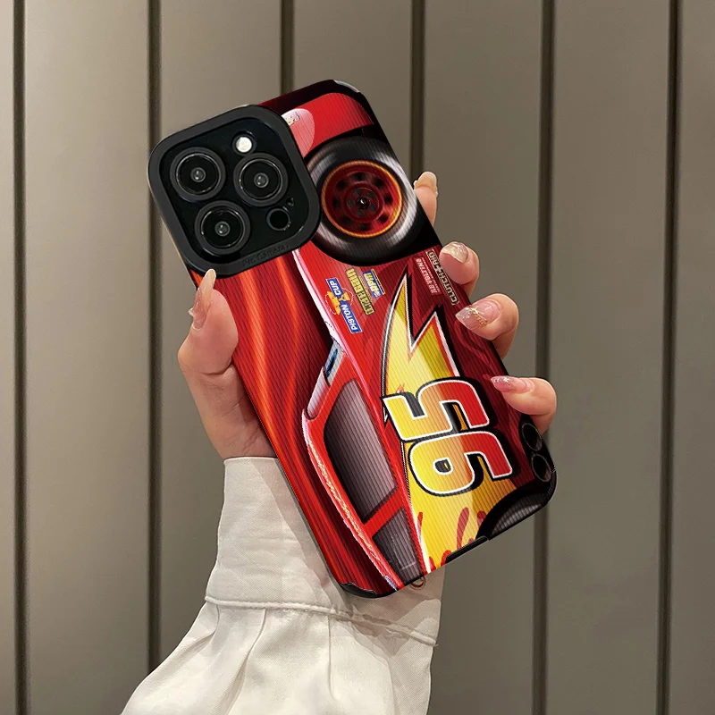 Pixar Автомобили Молния Маккуин гоночный мультфильм iphone13/12 мобильный телефон чехол
