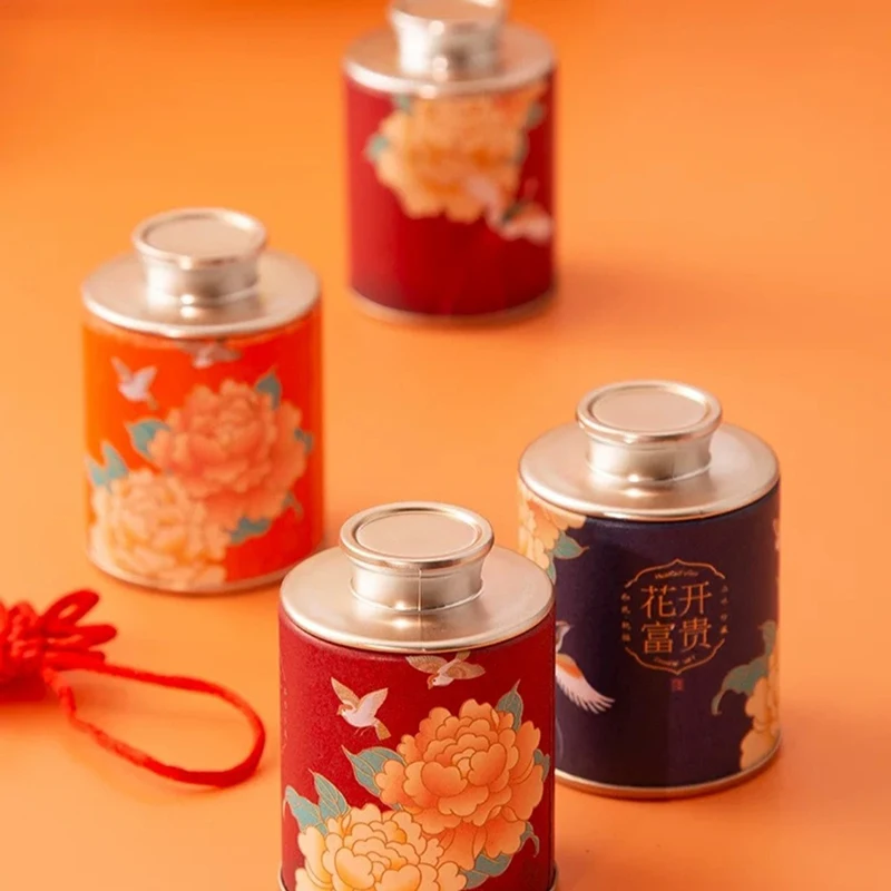 Мини-бумажная Коробка Для Чая В Китайском Стиле Пустой Портативный Маленький