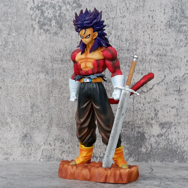 Аниме Dragon Ball Z Trunks Фигурки Future Ssj4 Фигурка 30 см ПВХ GK Статуя Коллекция Модель