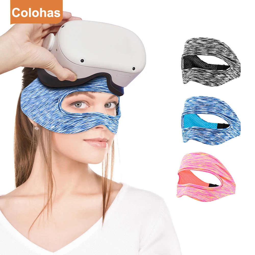 

VR Accessories For Oculus Quest 2 1 Eye Mask Sweat Band Adjustable Padding Virtual Reality Headsets Cover Vr Gaming Headset