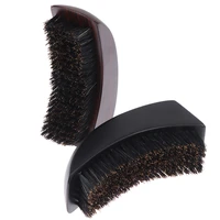 1pc barbe wave brush for men comb boar bristle crown curved 360 wave wood beard brush wood beard comb men shaving tools