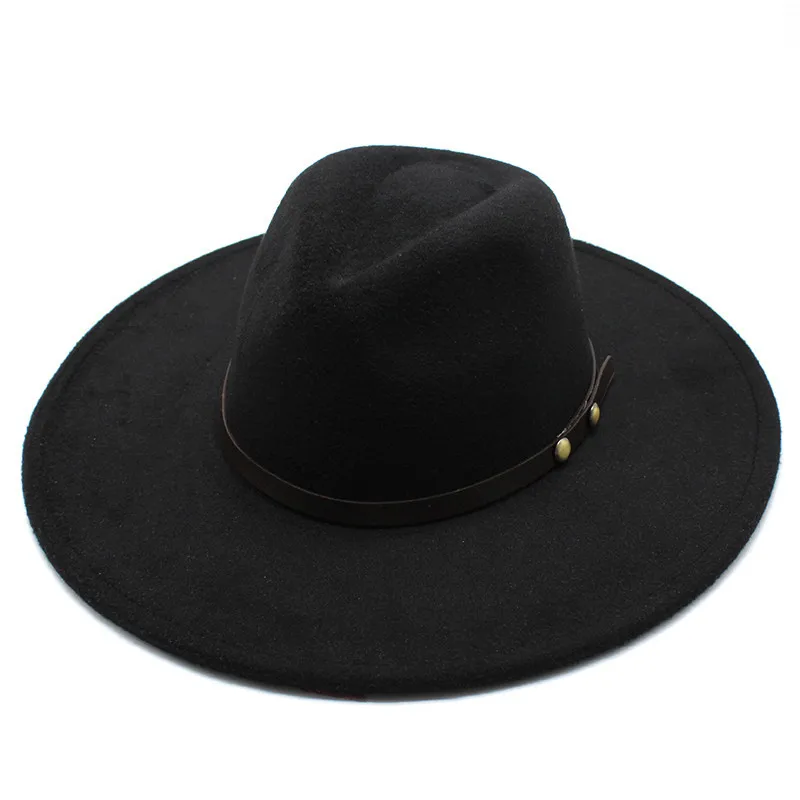 

spring autumn felt for men fedoras wide brim hats for women panama chapel beach fascinator Wedding picture hat with chain 2022