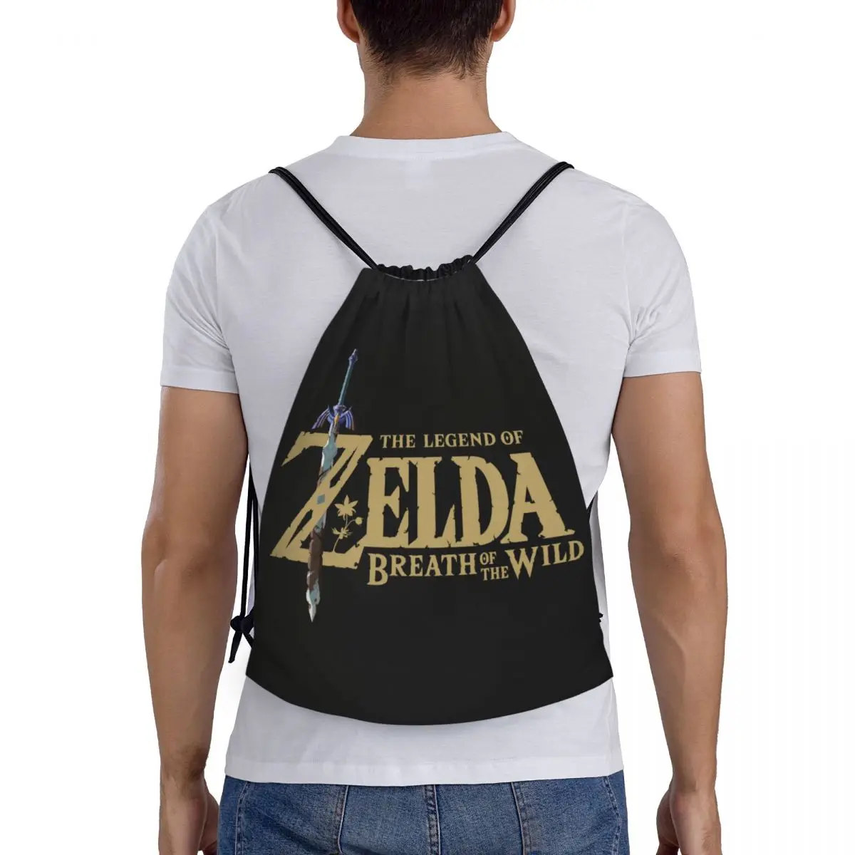 Лидер продаж сумка на шнурке для игр Zeldas Legend женщин и мужчин легкий спортивный