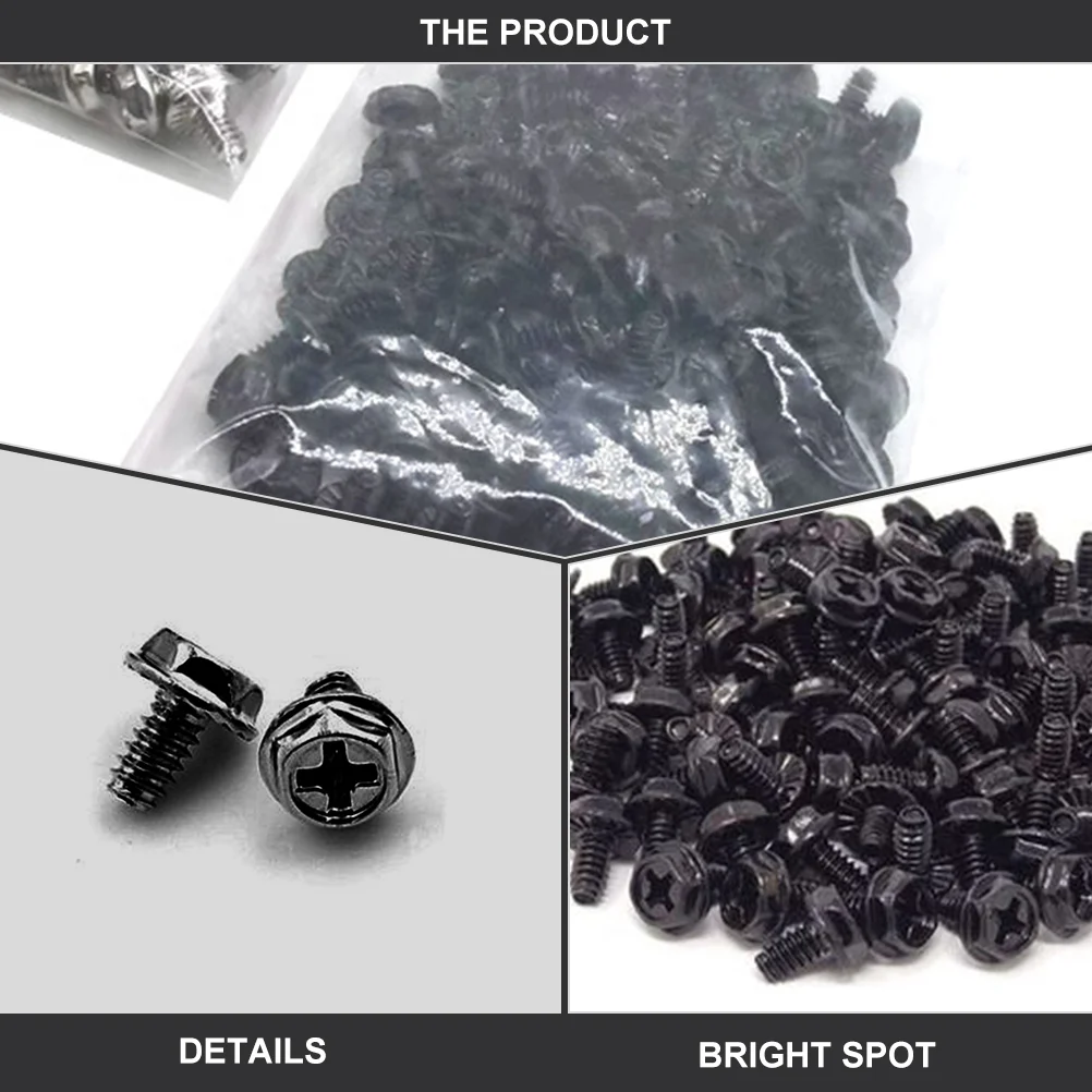 100 шт. крепежные детали для компьютера с круглой головкой