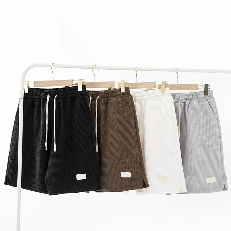 

Japanese Men's Shorts Knee Length Joggers Pants Tide Brand Summer Loose Casual Middle Pants Fitness Workout Short Sweatpants