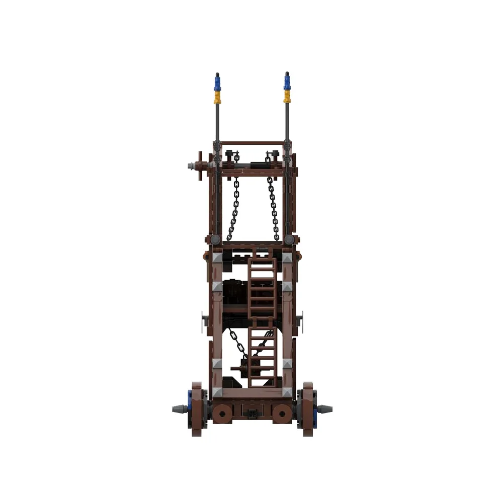 Фото MOC Черный сокол, Siege Tower, строительные блоки, модель средневекового боевого поля, солдат, Siege Tower, сборные игрушки, подарки на день рождения для детей №4