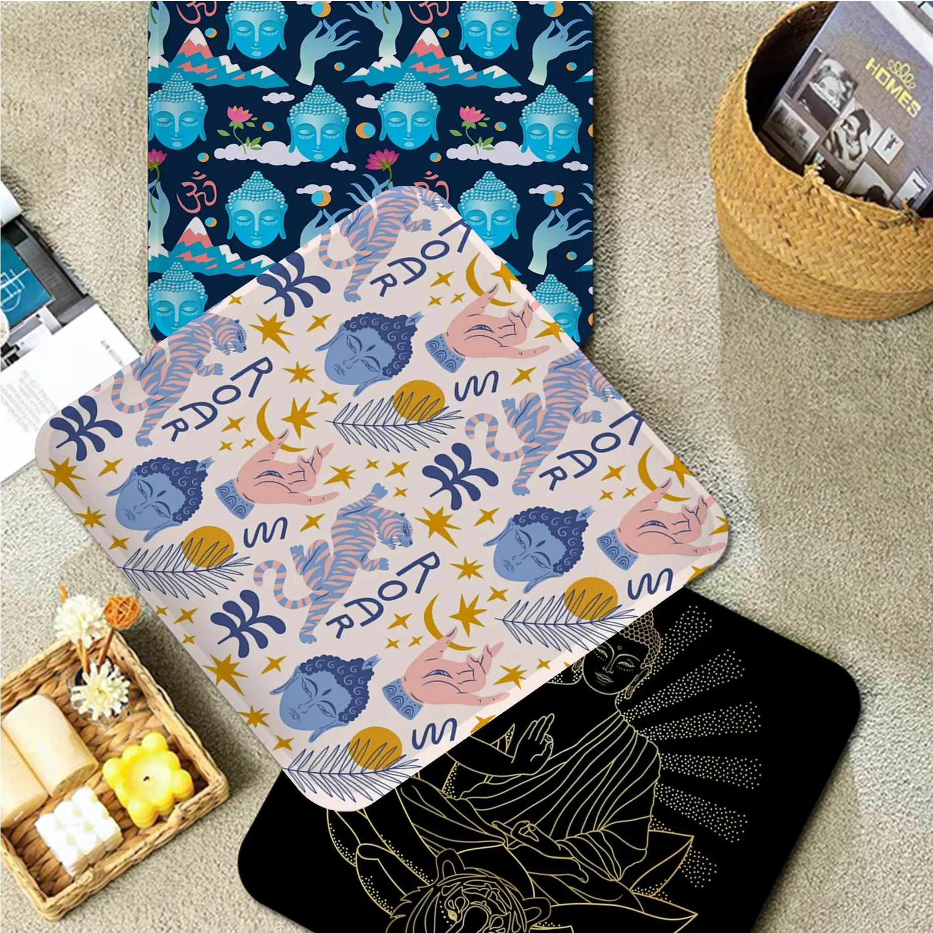 

Buddha Creative Chair Mat Soft Pad Seat Cushion For Dining Patio Home Office Indoor Outdoor Garden Chair Mat Pad