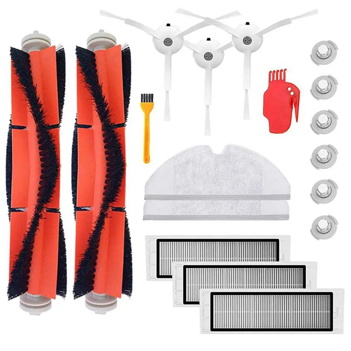 

18PCS For Mi Robot Vacuum Cleaner Parts Replacement for Mi Robots S50 S51 Robot 2 Vacuum Cleaner Accessories Kit Dropshipping