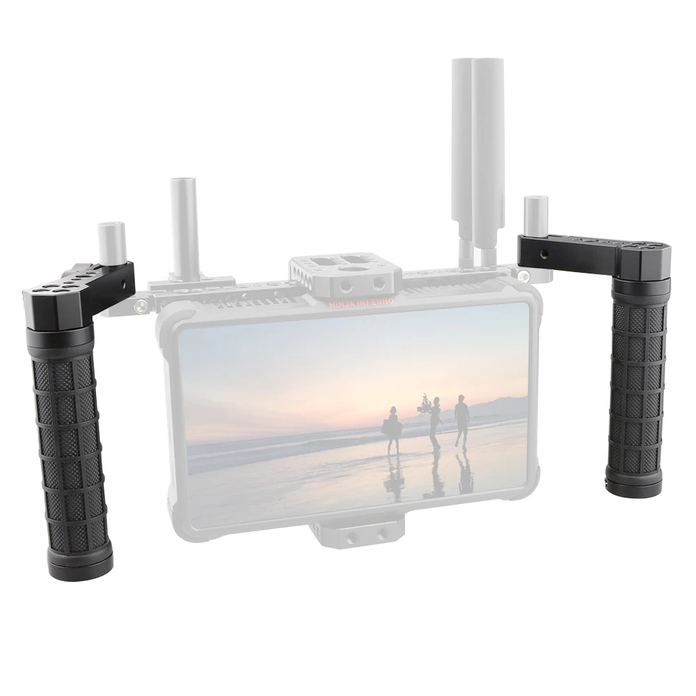 

Kayulin Adjustable Rubber Handgrip L Type For Monitor Cage Rig (A Pair) Camera Accessories