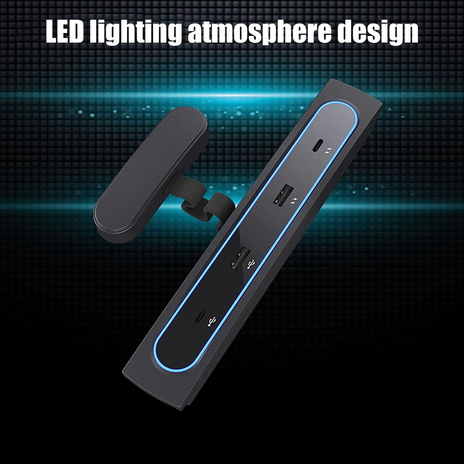 

Совместимая док-станция для центральной консоли ForTesla 2021 Model Y Model 3 USB Led Hub