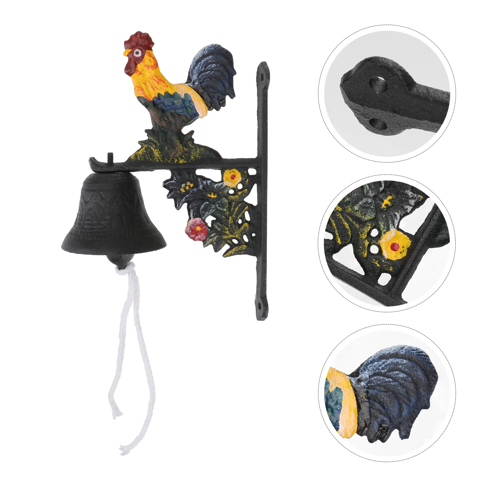

Doorbell Hand Cranking Delicate Iron Wall Double Birds Garden Dinner Party