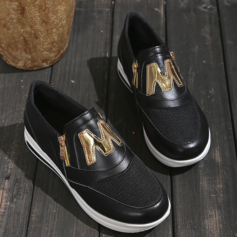 Women Fashion Solid Color Sport Shoes 2023 Autumn Designer Platform Comfort Casual Lazy Shoes Sneakers Zapatos De Mujer