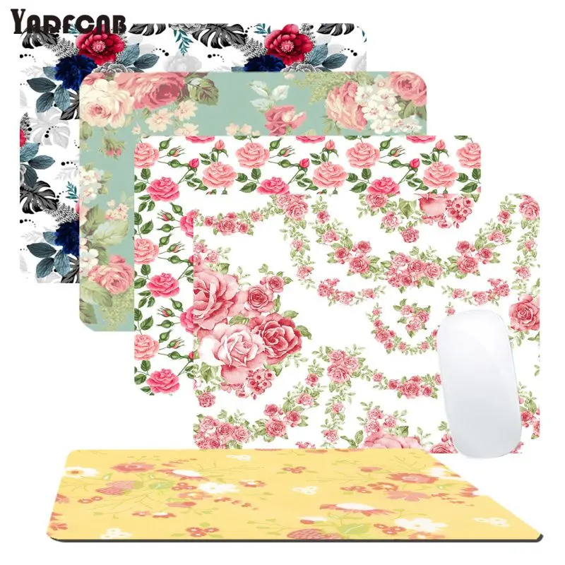 

YNDFCNB Non Slip PC Retro Flower Pattern small Mouse pad PC Computer mat Top Selling Wholesale Gaming Pad mouse