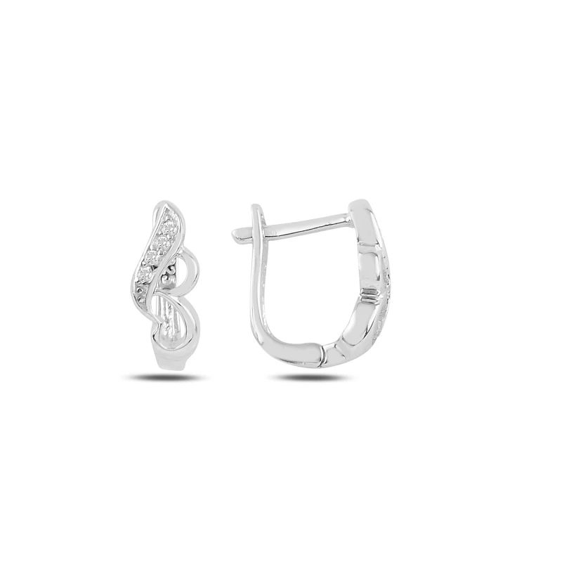 

Серебряные серьги с искусственным цирконием