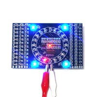 diy kits smd rotating water lamp marquee light led components soldering practice board skill training suite