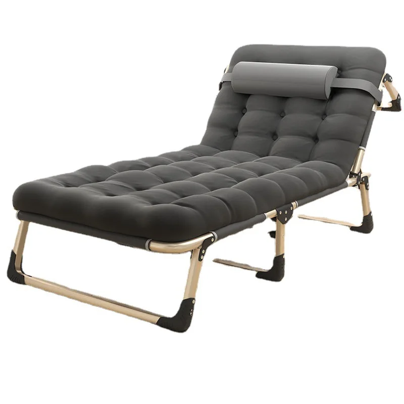 

New Folding Lounger Home Office Lunch Break Folding Bed Modern Simplicity Portable Simple Deckchair Living Room Furniture Chairs