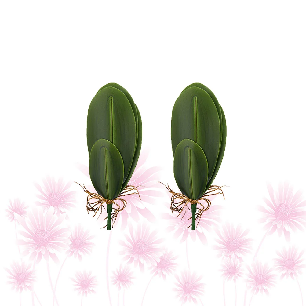 

Цветы орхидеи, искусственные листья, орхидеи, декоративные листья, белый декоративный фаленопсис, листья орхидеи, сделай сам