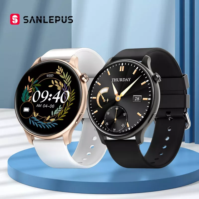 

SANLEPUS 2022 NEW Smart Watch Women Men Waterproof Smartwatch Bluetooth Calls Blood Oxygen Heart Rate Monitor Fitness Bracelet