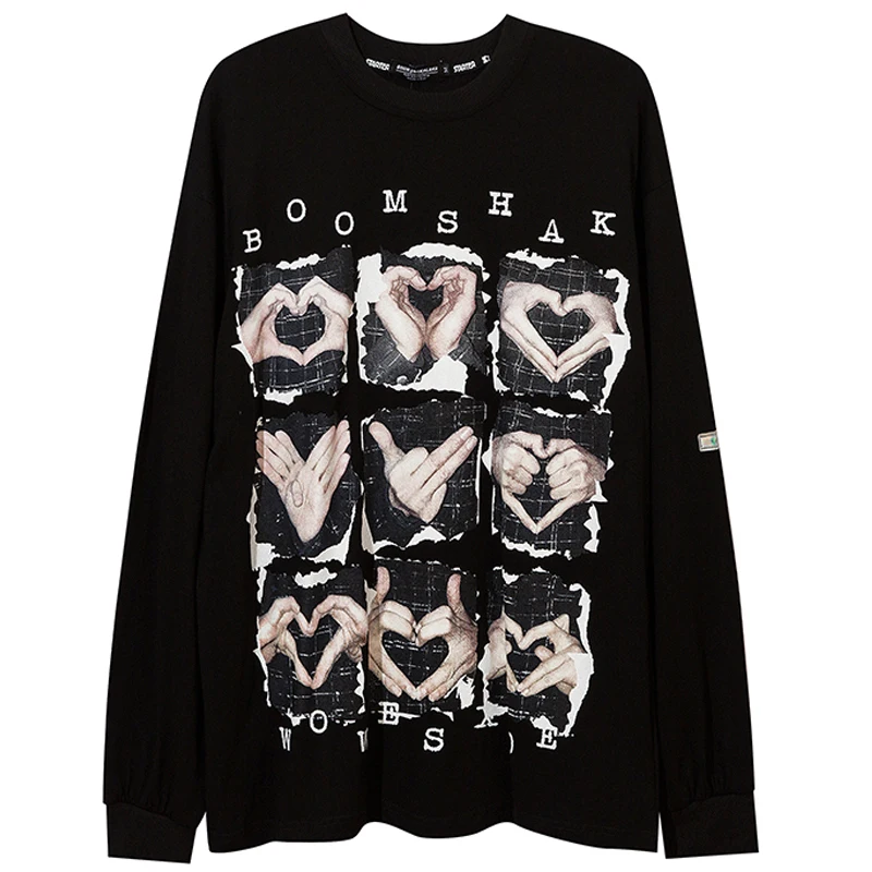 

Футболка мужская оверсайз с длинным рукавом, 100% хлопок, 2022