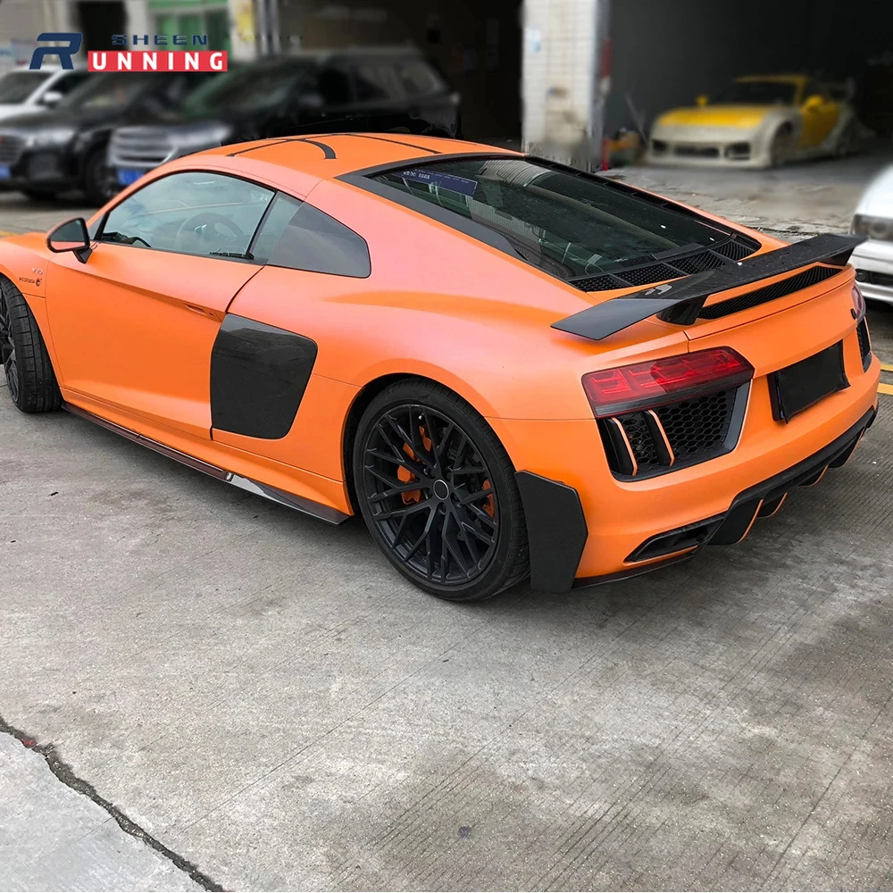 Насадка На спойлер заднего бампера для Audi R8 боковое отверстие крыльев из