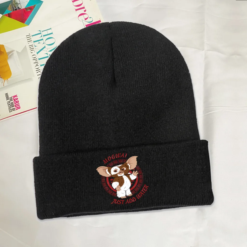 

Mogwai Skullies Beanie Gremlins Comedy Horror Film Knitted Bonnet Unisex Warm Caps Camping Hip Hop Brimless Elastic Hats