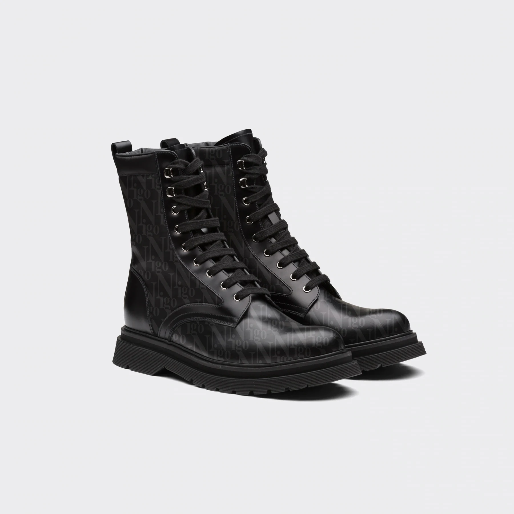 

NIGO Leather And Nylon Booties Shoes #nigo7553