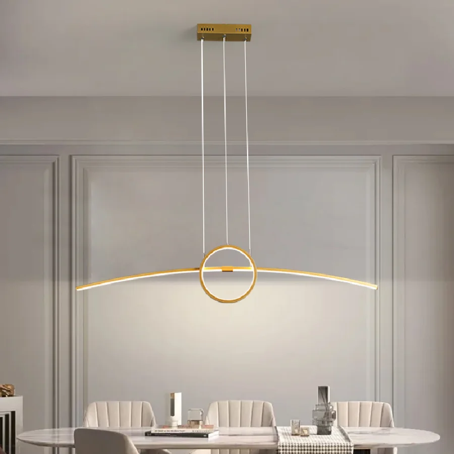 

L100CM New Creative Modern LED Pendant Lights HLanging Pendant Lamp For Dining Room Living Room Kitchen 85-265V Smart Home Alexa