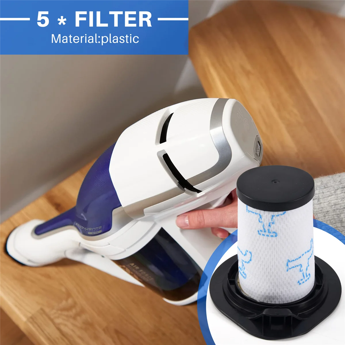 5 шт. фильтры для пылесоса Rowenta Air Force 460 All in One RH92Xx и Flex 560 RH94Xx детали ZR009002