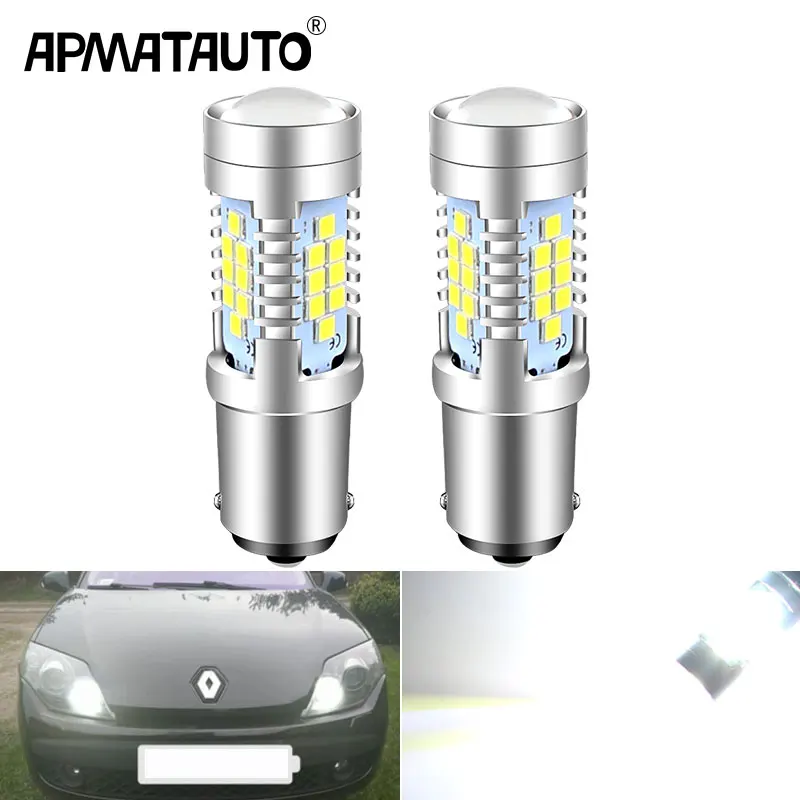 Светодиодные дневные ходовые огни Canbus без ошибок лампа DRL P21W BA15S 1156 для Renault Dokker Grand
