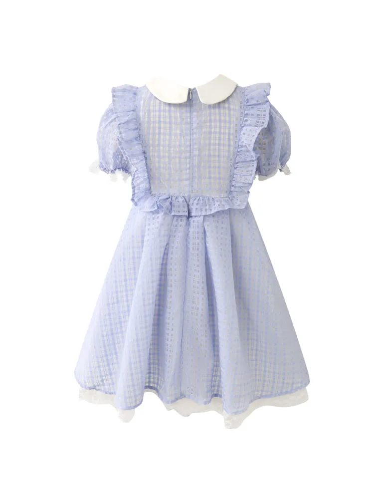 Французское Элегантное синее сказочное платье на весну и лето женское