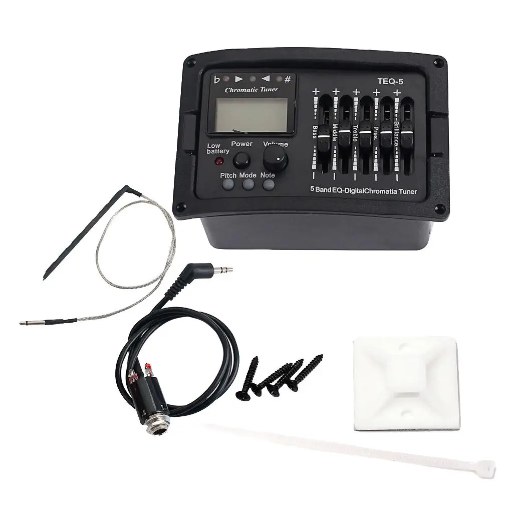 

Pickups Acoustic Guitars Equalizers EQ, 5 Band Piezo Preamp, Pick-Up