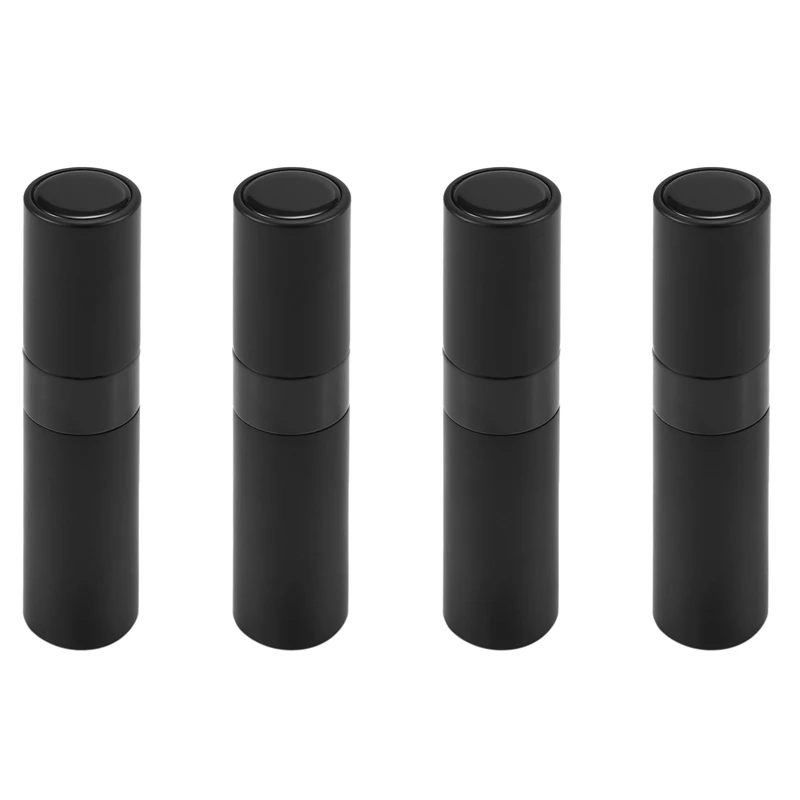 

4X 8 Ml Portable Travel Mini Bottle Refillable Empty Perfume Atomizer - Black