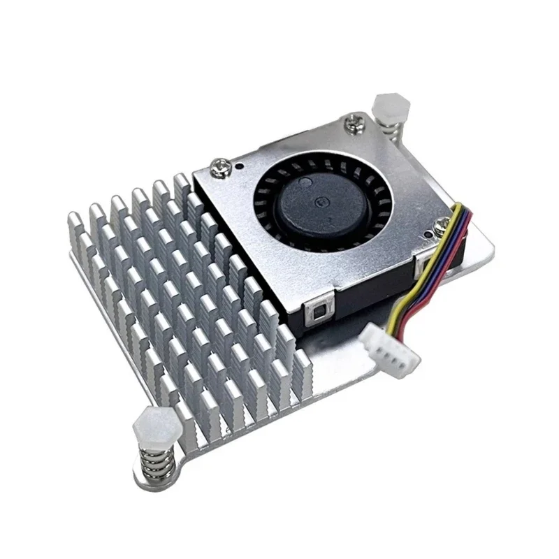 

Active Cooler Fan Heatsinks for RaspberryPi5 Metal Cooling Heat Sink with Speed Adjustable Cooling Fan Mainboard Cooler