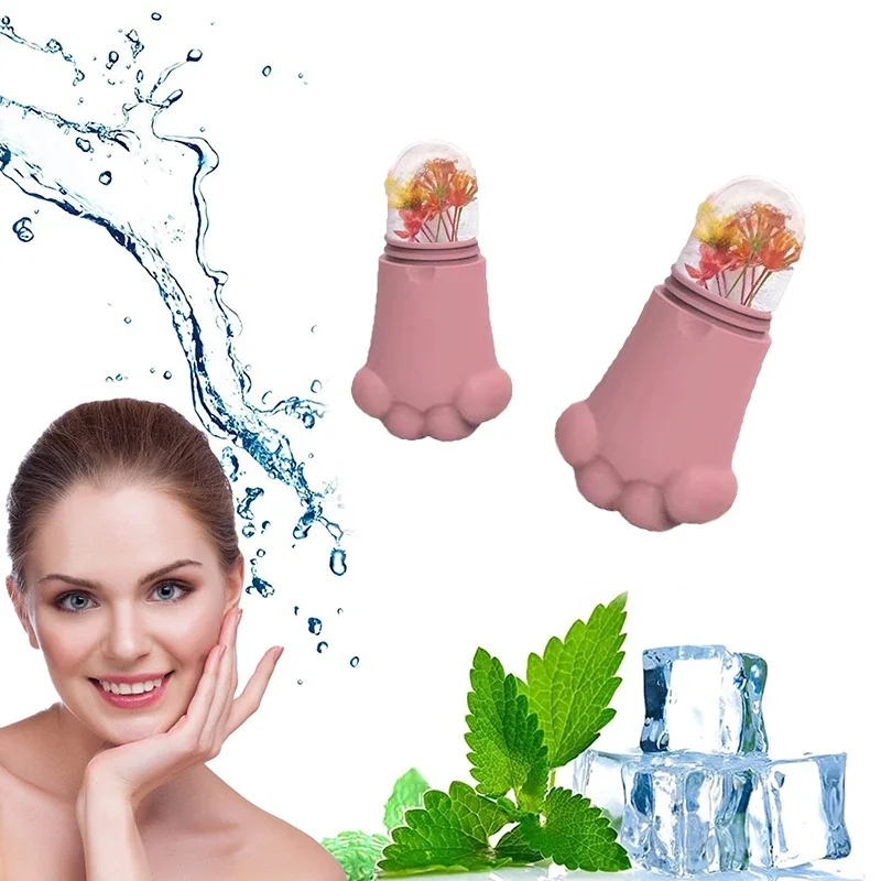

Hot Sale Massage Ball Facial Ice Globes Lifting Skin Ice Roller Face Contouring Ice Silicone Massage Roller