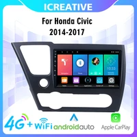 car radio multimedia player 4g carplay autoradio for honda civic 2014 2017 android navigation gps 2 din autoradio head unit