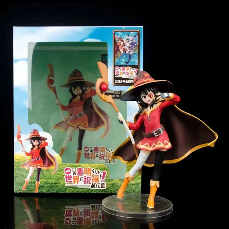 

20 см аниме фигурка Kono Subarashii Sekai ni Shukufuku o волшебная девушка Konosuba Megumin экшн-фигурка Коллекционная модель игрушка