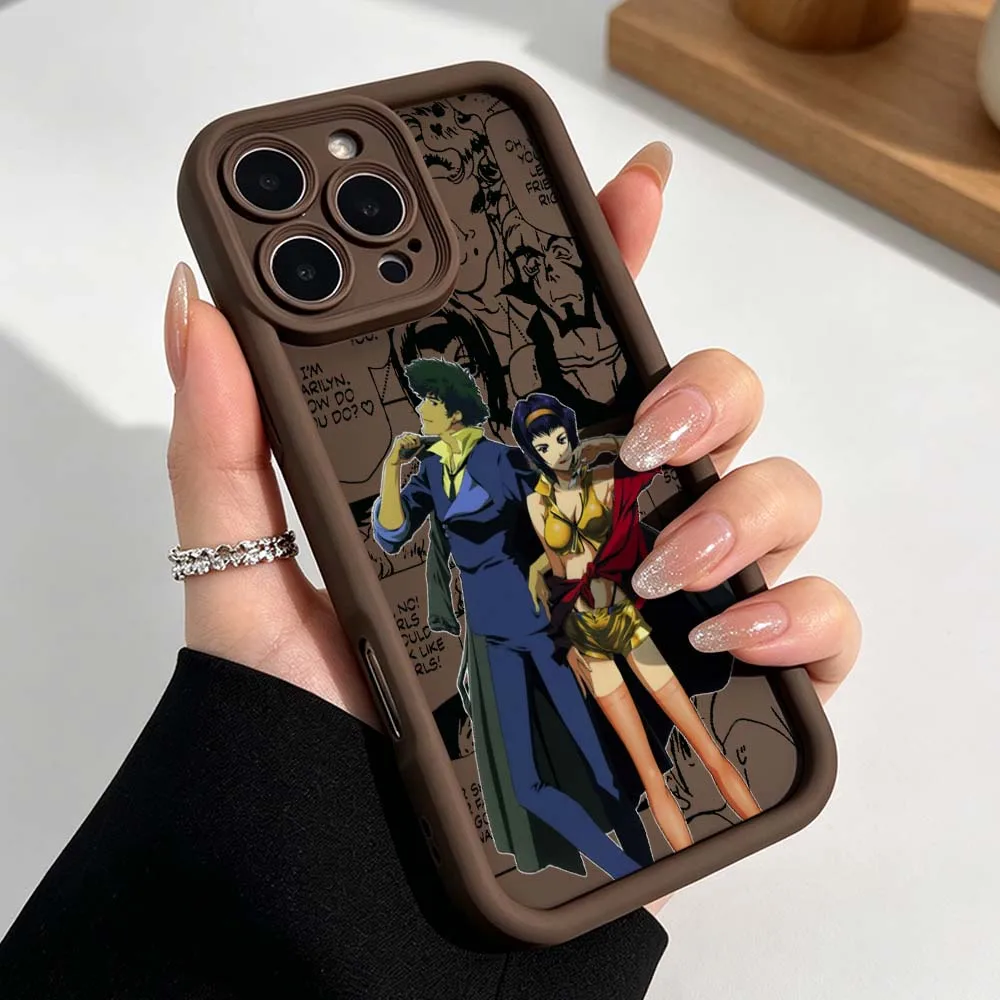 Фото Популярный чехол для телефона с аниме-принтом Cowboy Bebop для Apple iPhone 17 16 15 14 13 12 11 Mini Plus Pro Max, силиконовый чехол Eye Ladder №5