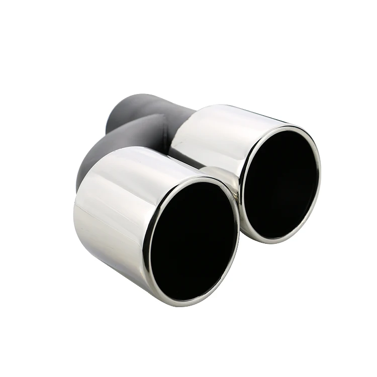 Выхлопная труба для автомобиля глушитель из нержавеющей стали 63 мм два выхода |
