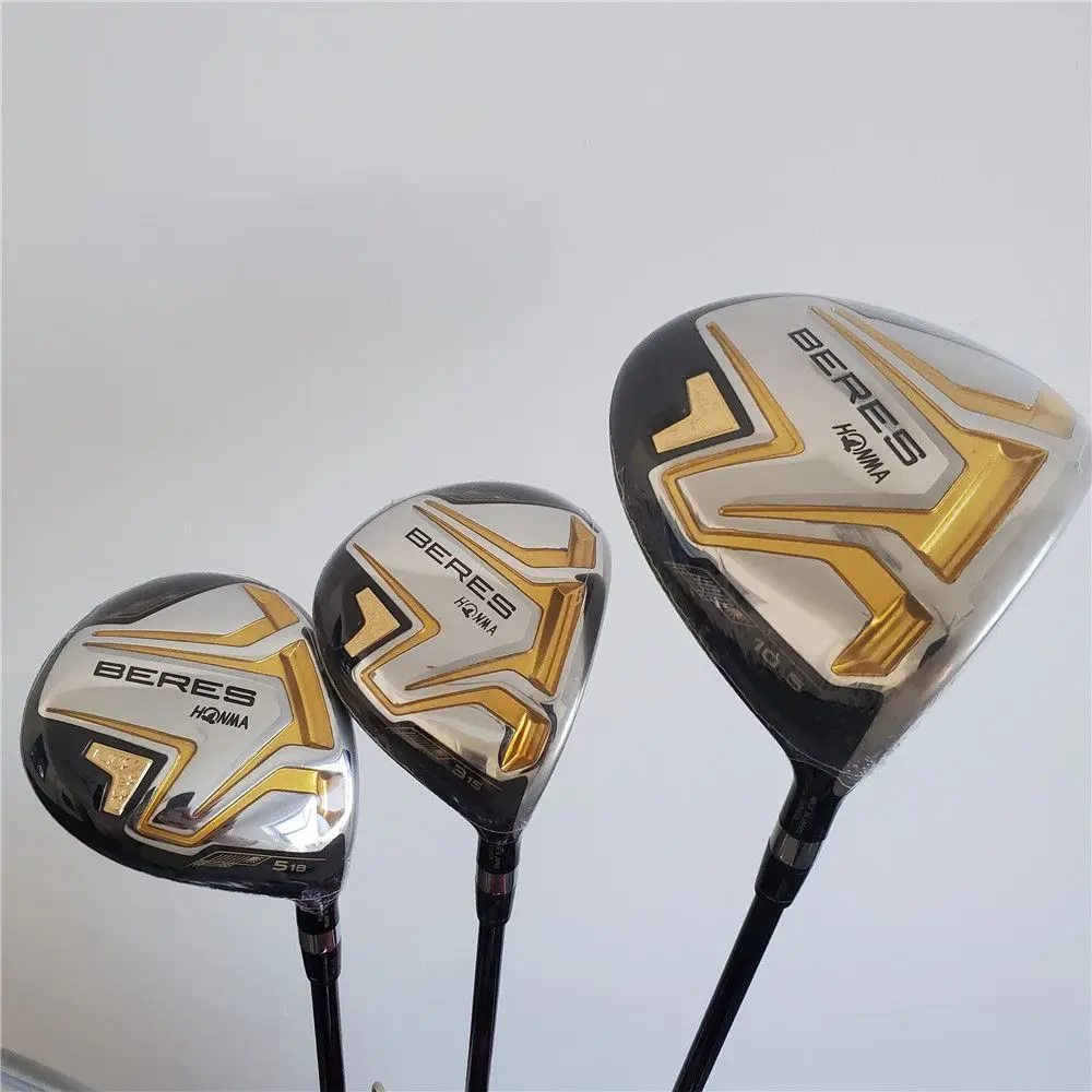2023 New Golf Driver HONMA S08 4 star Beres Golf Driver set fairway woods (3 pcs) Graphite R S flex with Head cover