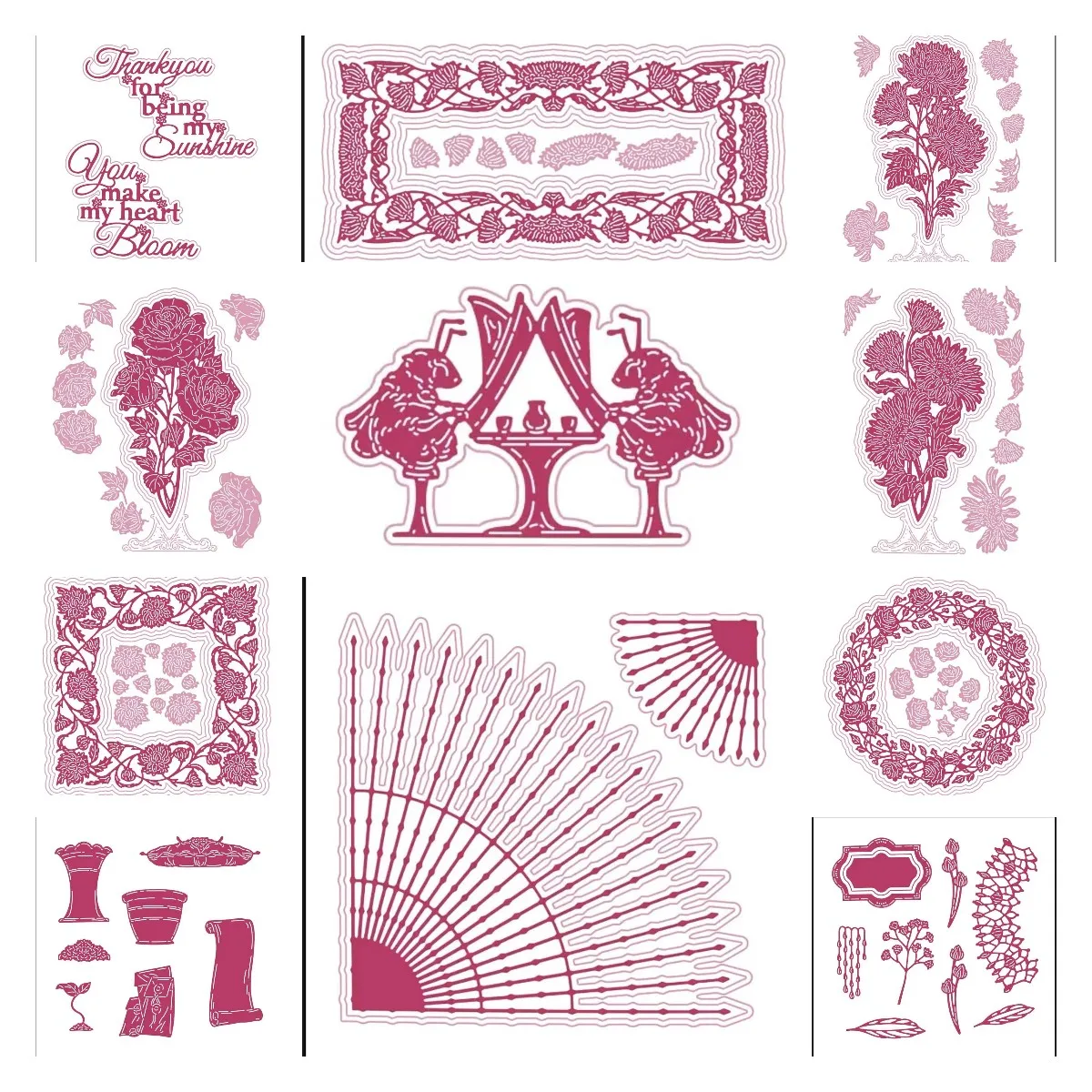 

Fancy Chrysanthemum Rose Metal Cutting Dies DIY Scrapbooking Paper Craft Handmade Make Album Embossing Template 2022 New Arrival