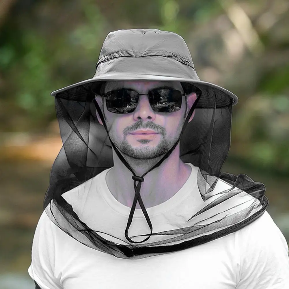 

Шляпа с сеткой от комаров для мужчин и женщин, Панама с защитой от ультрафиолета, для активного отдыха, рыбалки, походов, летняя