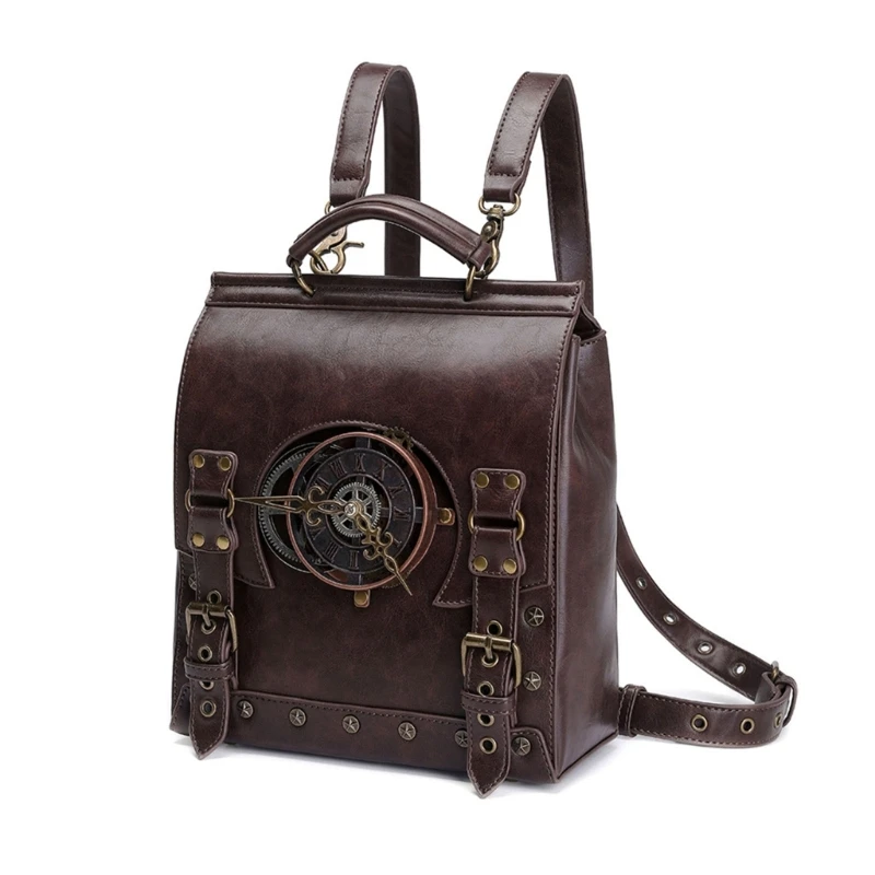 

Multi-function Backpack for Women PU Leather Backpack Students School Bookbags Vintage Travel Rucksacks Laptop Backpack