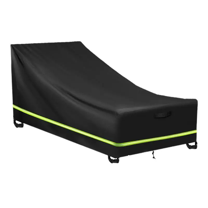 

Lounge Chair Cover Outdoor Sunbed Protective Chair Dust Cover Patio Furniture Covers Lawn Chair Accessories For Balcony Backyard